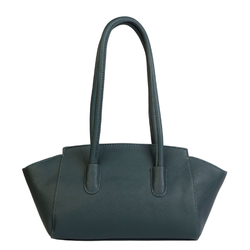 Structured Handbag with Magnetic Lock