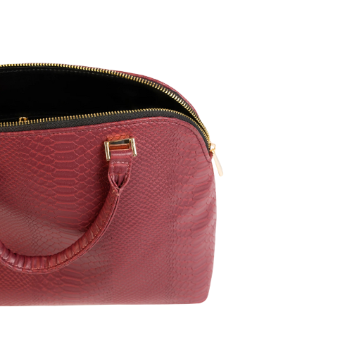 Textured Dome Handbag With Short Handle