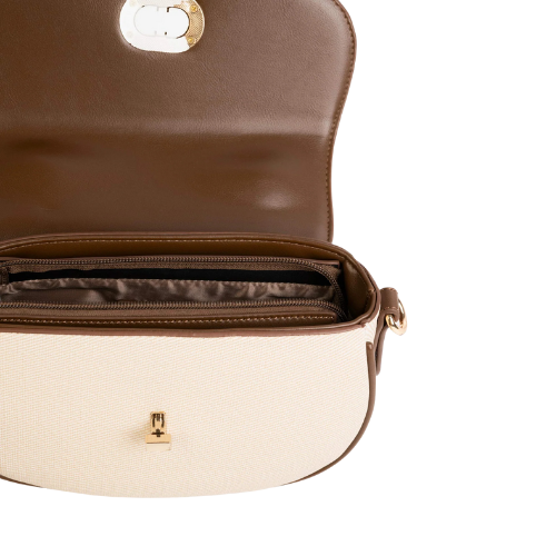 Classic Saddle Handbag with Twist Lock