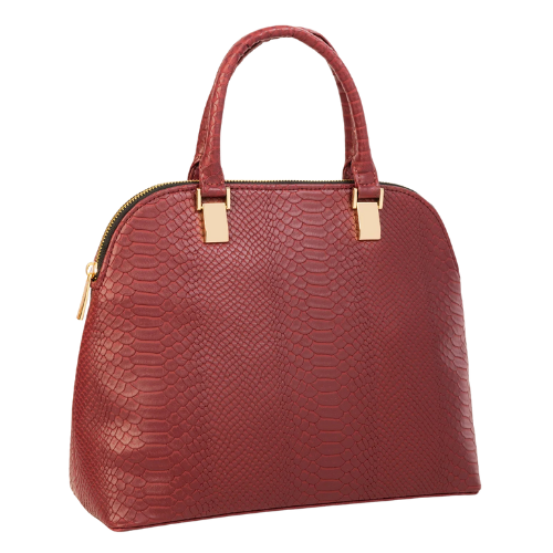 Textured Dome Handbag With Short Handle