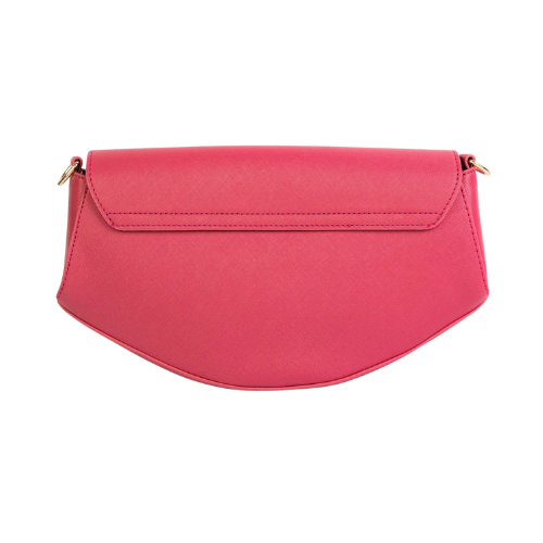 Saddle Handbag with Twist Lock and Braided Handle